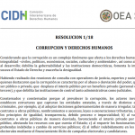 Resolución 1/18 | Corrupción y Derechos Humanos