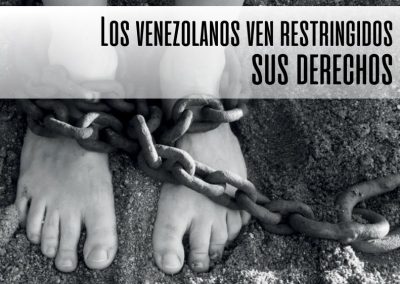 Los venezolanos ven restringidos sus derechos humanos