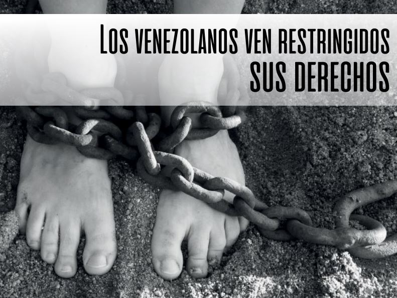 Los venezolanos ven restringidos sus derechos humanos