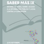 Alianza Regional presenta informe “Saber Más IX: Acceso a la Información y lucha contra la corrupción”, en el marco del Día Mundial del Saber