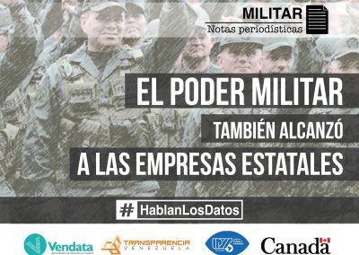 The military power also reached the state enterprises