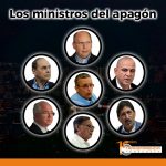 Los ministros del apagón