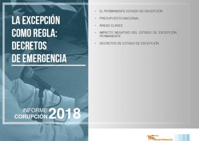 La excepción como regla: decretos de emergencia