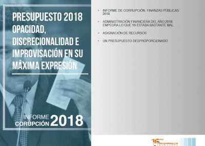 Presupuesto 2018. Opacidad, discrecionalidad e improvisación en su máxima expresión