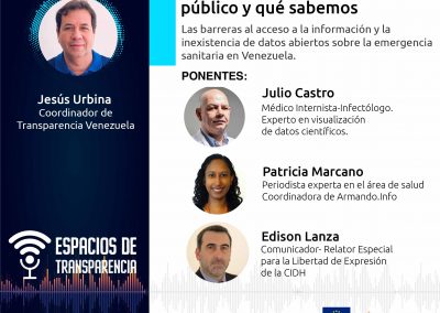 Transparencia Venezuela inicia ciclo de eventos virtuales “Espacios de Transparencia”