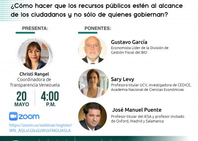 Espacios de Transparencia disertará sobre recursos públicos y control ciudadano