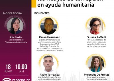 Recepción, manejo y distribución de ayuda humanitaria en tiempos de COVID-19