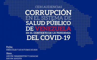 Sociedad civil solicitó a la CIDH priorizar las denuncias de violación de derechos humanos como consecuencia de la corrupción en Venezuela