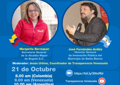 Bogotá y Bahía Blanca muestran sus avances en Gobierno Abierto
