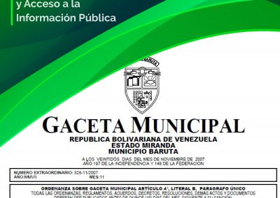 Miranda │Baruteños celebran el 13° aniversario de su Ordenanza sobre Transparencia Ciudadana y Acceso a la Información Pública
