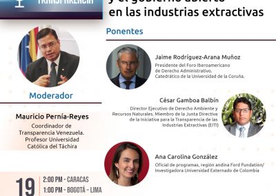 Expertos evaluarán las industrias extractivas bajo el lente del Gobierno Abierto y la transparencia
