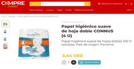 Papel higienico Connus